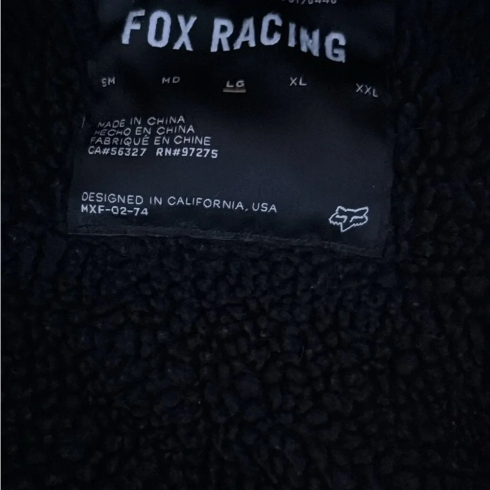 Fox Racing Black Fleece Jacket - Picture 2 of 2